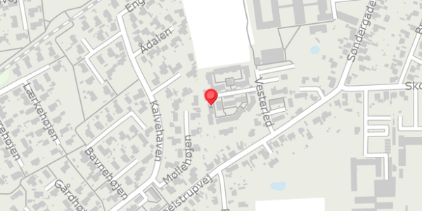 Trafikstøjkort på Vesterled 27, 4690 Haslev