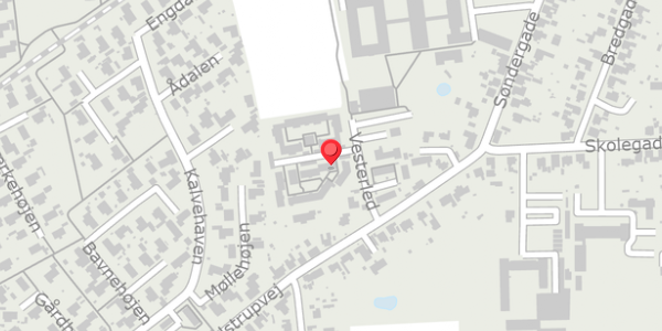Trafikstøjkort på Vesterled 37, 4690 Haslev