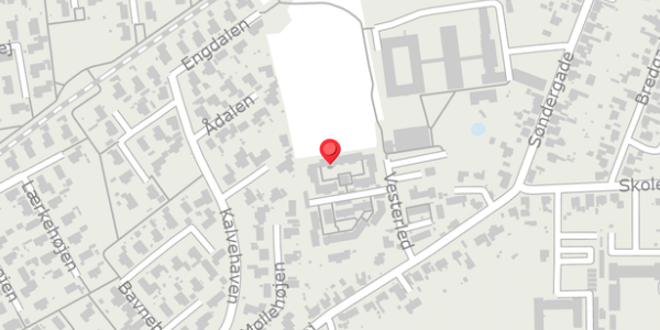 Trafikstøjkort på Vesterled 47, 4690 Haslev