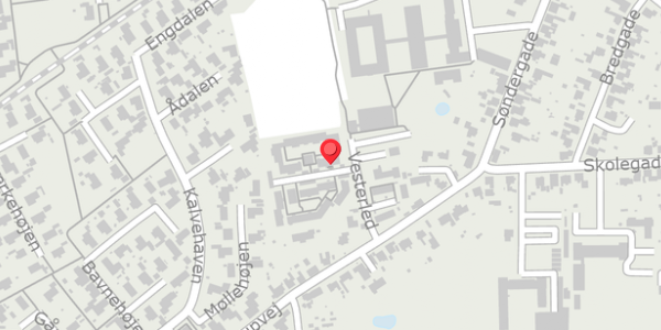 Trafikstøjkort på Vesterled 59, 4690 Haslev