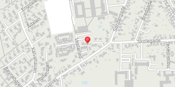 Trafikstøjkort på Vestervang 3, . , 4690 Haslev