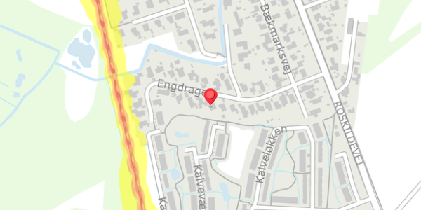Trafikstøjkort på Engdraget 21, . , 4300 Holbæk