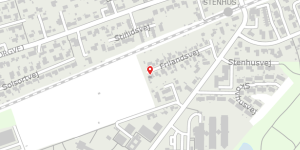 Trafikstøjkort på Frilandsvej 19, 4300 Holbæk
