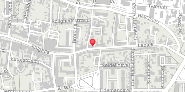 Trafikstøjkort på Labæk 21, 4300 Holbæk