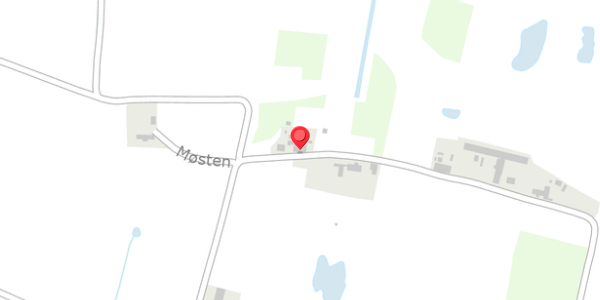Trafikstøjkort på Møsten 13, 4420 Regstrup