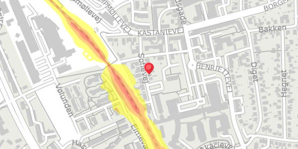Trafikstøjkort på Sofievej 7, 4300 Holbæk
