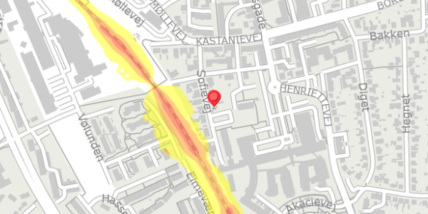 Trafikstøjkort på Sofievej 9, st. , 4300 Holbæk