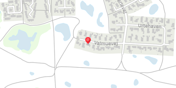 Trafikstøjkort på Valmuevej 13, 4300 Holbæk