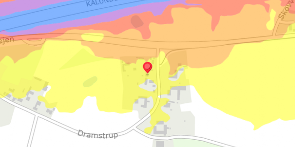 Trafikstøjkort på Dramstrup 6, 4420 Regstrup