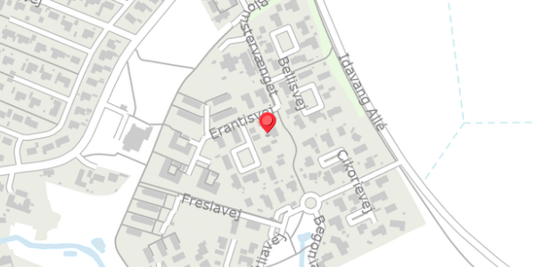 Trafikstøjkort på Erantisvej 3, 4420 Regstrup