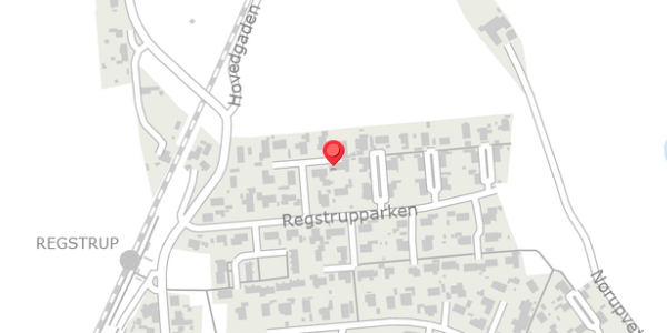 Trafikstøjkort på Regstrupparken 21, 4420 Regstrup