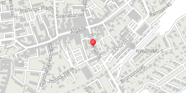 Trafikstøjkort på Havnegade 2B, 4500 Nykøbing Sj