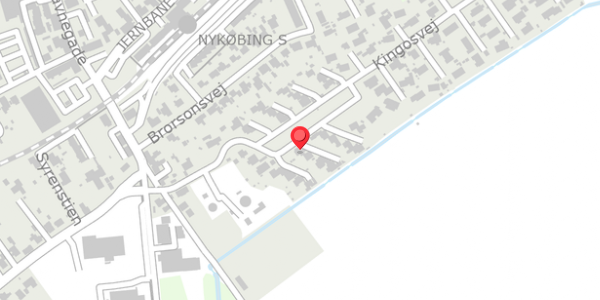 Trafikstøjkort på Kingosvej 24, 4500 Nykøbing Sj