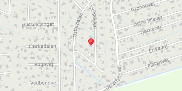 Trafikstøjkort på Lyngdalen 7, 4500 Nykøbing Sj