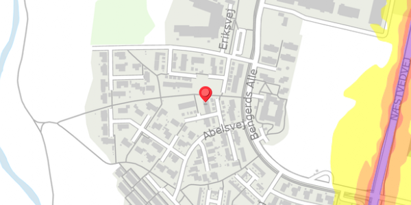 Trafikstøjkort på Abelsvej 12, . , 4100 Ringsted