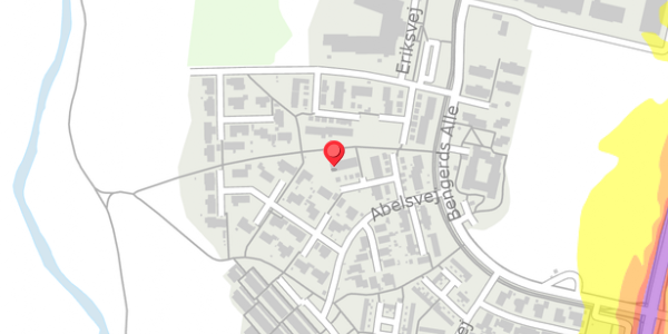 Trafikstøjkort på Abelsvej 24, 4100 Ringsted