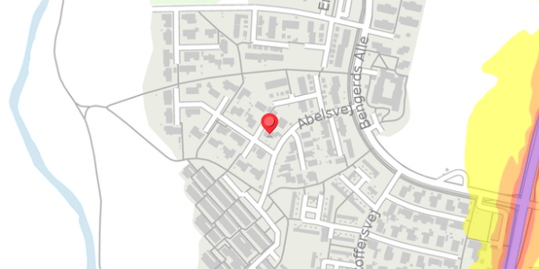 Trafikstøjkort på Abelsvej 30, 4100 Ringsted
