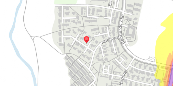 Trafikstøjkort på Abelsvej 36, . , 4100 Ringsted