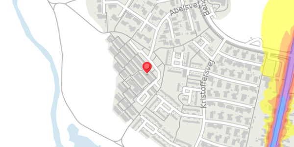 Trafikstøjkort på Abelsvej 78, 4100 Ringsted