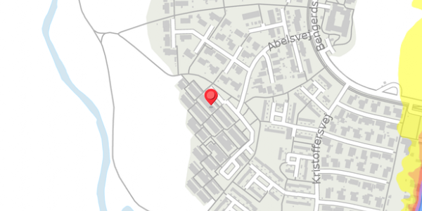 Trafikstøjkort på Abelsvej 94, 4100 Ringsted