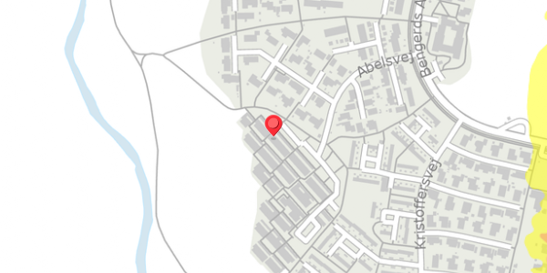 Trafikstøjkort på Abelsvej 100, 4100 Ringsted