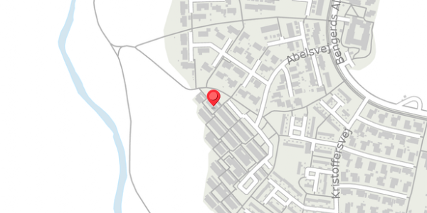 Trafikstøjkort på Abelsvej 104, 4100 Ringsted