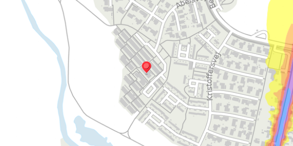 Trafikstøjkort på Abelsvej 118, 4100 Ringsted