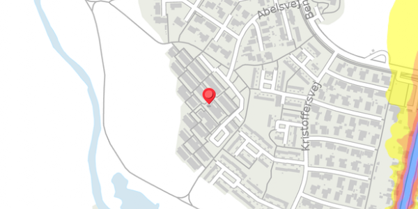 Trafikstøjkort på Abelsvej 124, 4100 Ringsted
