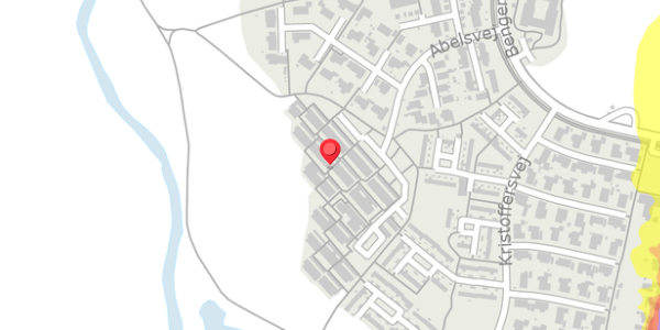 Trafikstøjkort på Abelsvej 136, 4100 Ringsted