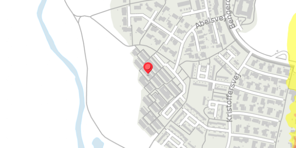 Trafikstøjkort på Abelsvej 140, 4100 Ringsted