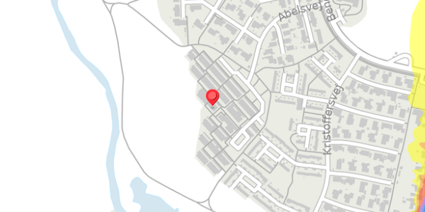 Trafikstøjkort på Abelsvej 160, 4100 Ringsted