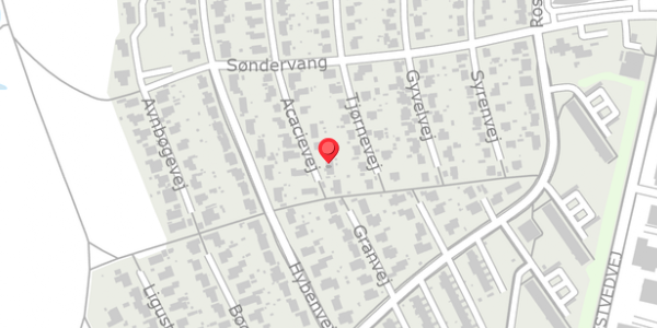 Trafikstøjkort på Acacievej 21A, 4100 Ringsted