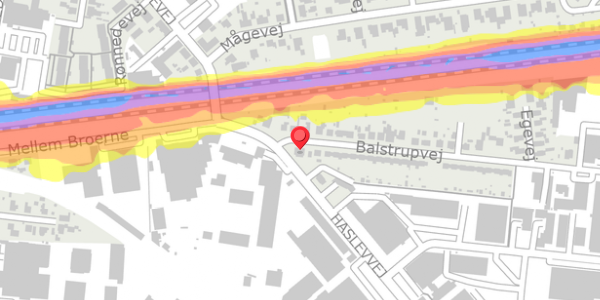 Trafikstøjkort på Balstrupvej 2, 4100 Ringsted