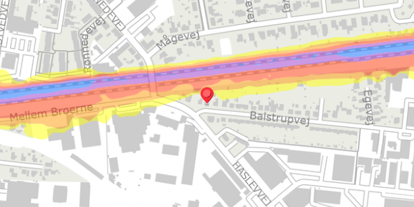 Trafikstøjkort på Balstrupvej 5, 4100 Ringsted