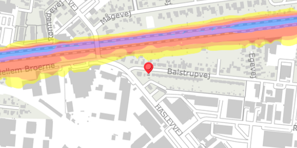 Trafikstøjkort på Balstrupvej 6, . , 4100 Ringsted
