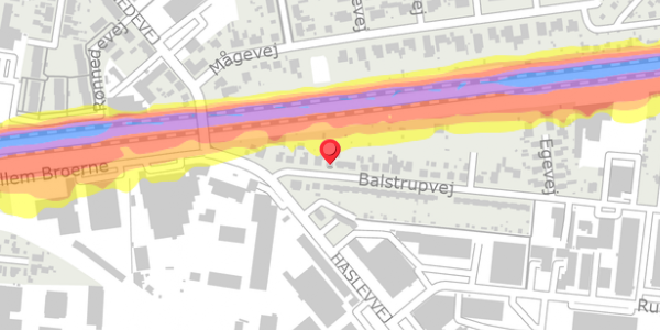 Trafikstøjkort på Balstrupvej 11, . , 4100 Ringsted