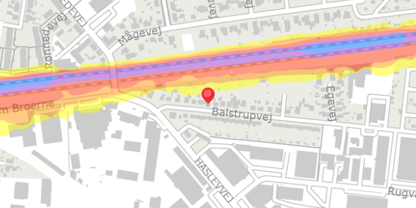 Trafikstøjkort på Balstrupvej 15, . , 4100 Ringsted