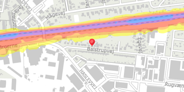 Trafikstøjkort på Balstrupvej 19, . , 4100 Ringsted