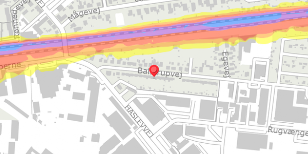 Trafikstøjkort på Balstrupvej 22, 4100 Ringsted