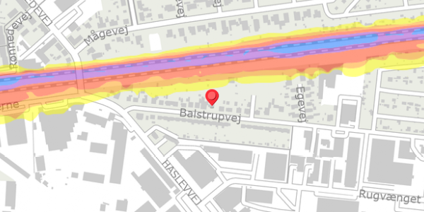 Trafikstøjkort på Balstrupvej 25, . , 4100 Ringsted