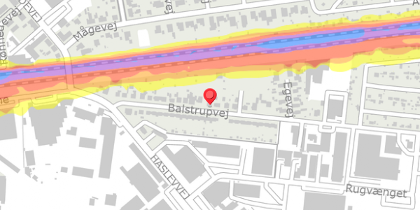 Trafikstøjkort på Balstrupvej 27, . , 4100 Ringsted