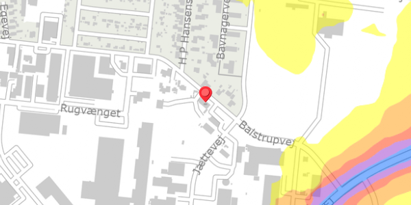 Trafikstøjkort på Balstrupvej 86, 4100 Ringsted