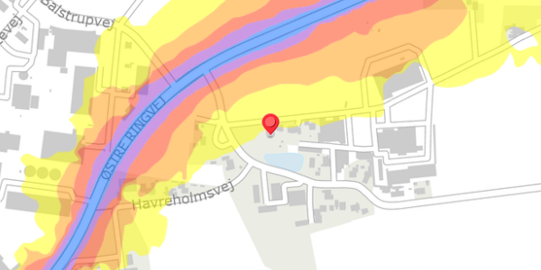 Trafikstøjkort på Balstrupvej 101B, 4100 Ringsted