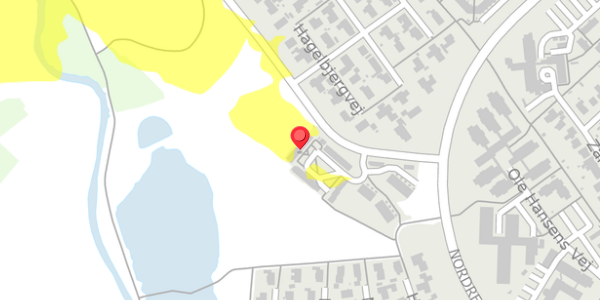 Trafikstøjkort på Bjergbakken 65, 4100 Ringsted