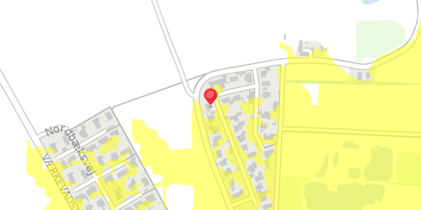 Trafikstøjkort på Bjergvej 45, 4100 Ringsted
