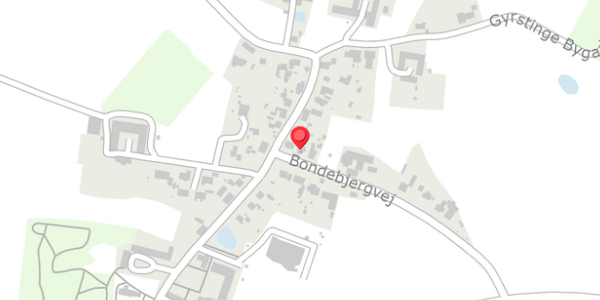 Trafikstøjkort på Bondebjergvej 3, . , 4100 Ringsted