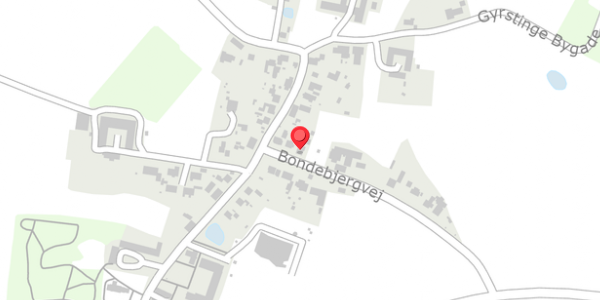 Trafikstøjkort på Bondebjergvej 5, . , 4100 Ringsted