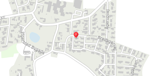 Trafikstøjkort på Bredagervej 14, 4100 Ringsted