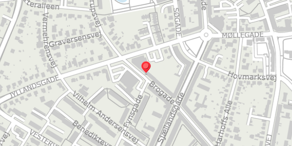 Trafikstøjkort på Brogade 7, 2. tv, 4100 Ringsted