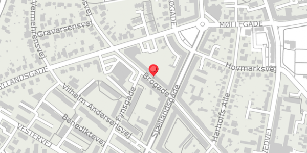 Trafikstøjkort på Brogade 13, 1. th, 4100 Ringsted